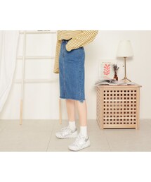 HOTPING | カットオフAラインデニムスカート(デニムスカート)