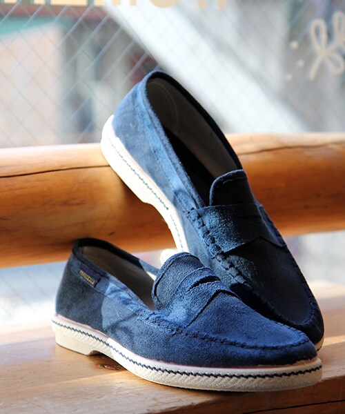 FRANCESCO（フランチェスコ）の「スウェードローファースニーカー（シューズ・メンズ・ブラック/キャメル/カーキ/レッド/ネイビー/ホワイト・41/42/43）」の4枚目の写真