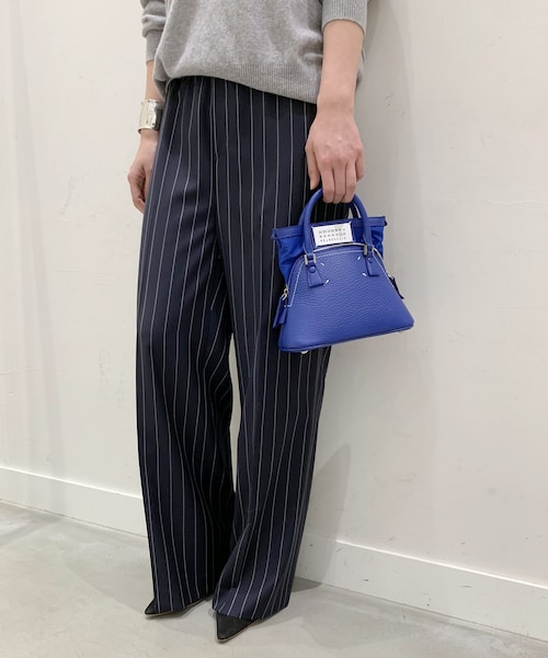 AP STUDIO(エーピーストゥディオ)の「DRAGO Stripe easy パンツ◆(パンツ・グレー/32/34/36/38)」の2枚目の写真