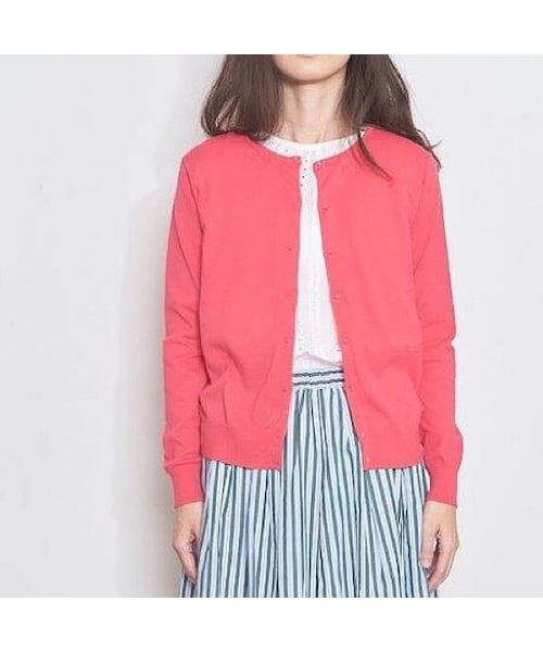 【SALE セール】Pont de Chalons (ポンデシャロン) | モヘア混ソフトオーバーCD (pink) | カーディガン トップス Pont de Chalons (ポンデシャロン) | モヘア混ソフトオーバーCD