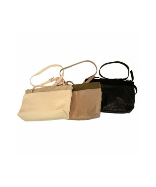 Kei Hayama Plus ケイハヤマプリュス の レザー 帆布ショルダーバック ファッション雑貨 Wear