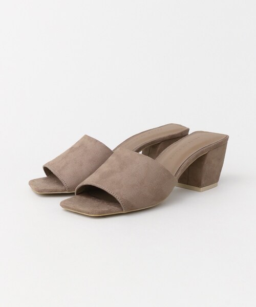 SENSE OF PLACE by URBAN RESEARCH（センスオブプレイスバイアーバンリサーチ）の「スクエアディティールワンバンドミュール（シューズ・レディース・BEIGE/WHITE/PYTHON/GOLD/SILVER/ORANGE/PINK/L.BLUE/BLACK/CLEAR・S/M/L）」の20枚目の写真