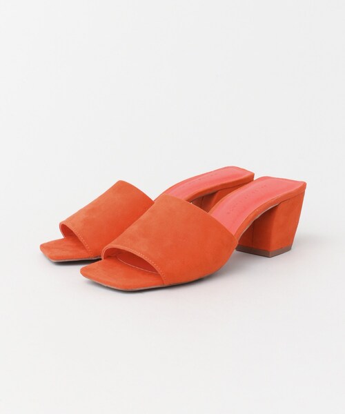 SENSE OF PLACE by URBAN RESEARCH（センスオブプレイスバイアーバンリサーチ）の「スクエアディティールワンバンドミュール（シューズ・レディース・BEIGE/WHITE/PYTHON/GOLD/SILVER/ORANGE/PINK/L.BLUE/BLACK/CLEAR・S/M/L）」の7枚目の写真