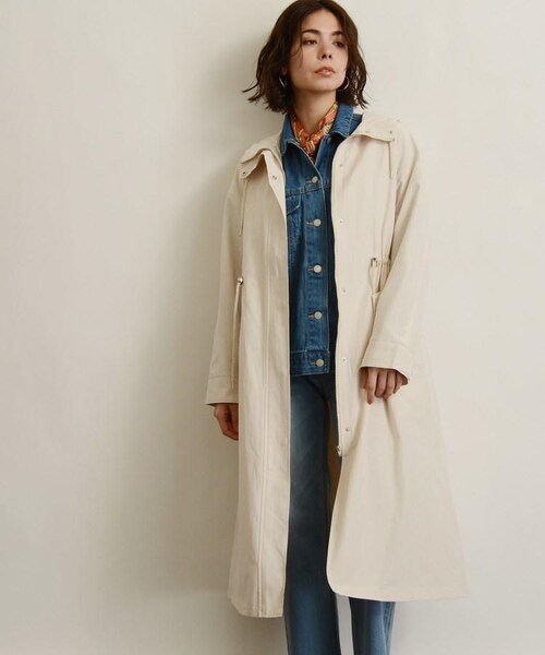 OZOC（オゾック）の「ライナー付ロングマウンテンパーカー（ジャケット/アウター・レディース・カーキ(027)/ネイビー(093)/ナチュラル(050)・38(M)）」の4枚目の写真