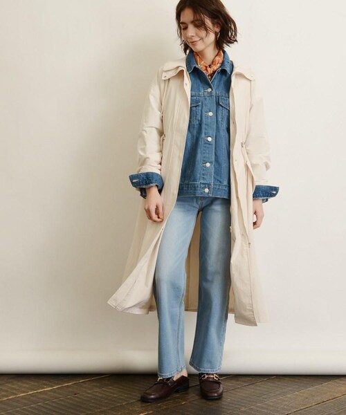 OZOC（オゾック）の「ライナー付ロングマウンテンパーカー（ジャケット/アウター・レディース・カーキ(027)/ネイビー(093)/ナチュラル(050)・38(M)）」の12枚目の写真