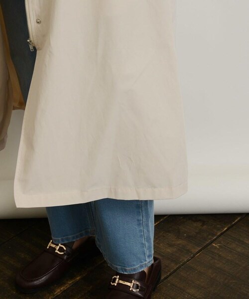 OZOC（オゾック）の「ライナー付ロングマウンテンパーカー（ジャケット/アウター・レディース・カーキ(027)/ネイビー(093)/ナチュラル(050)・38(M)）」の10枚目の写真