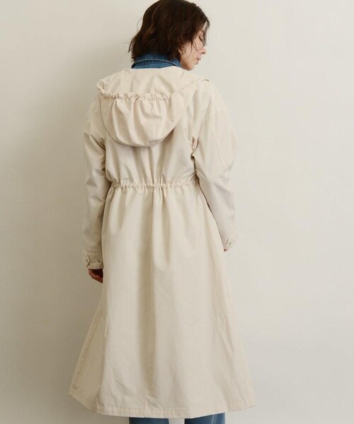 OZOC（オゾック）の「ライナー付ロングマウンテンパーカー（ジャケット/アウター・レディース・カーキ(027)/ネイビー(093)/ナチュラル(050)・38(M)）」の6枚目の写真