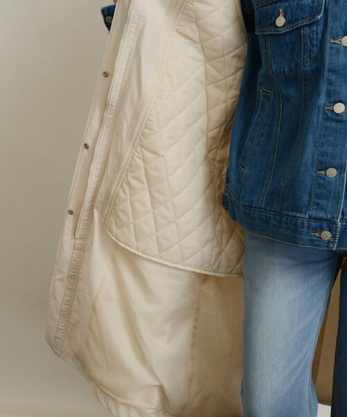 OZOC（オゾック）の「ライナー付ロングマウンテンパーカー（ジャケット/アウター・レディース・カーキ(027)/ネイビー(093)/ナチュラル(050)・38(M)）」の11枚目の写真