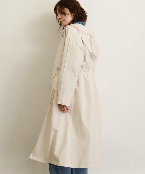 OZOC（オゾック）の「ライナー付ロングマウンテンパーカー（ジャケット/アウター・レディース・カーキ(027)/ネイビー(093)/ナチュラル(050)・38(M)）」の5枚目の写真