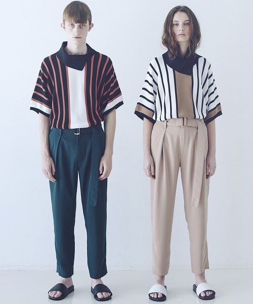 CULLNI（クルニ）の「ロングベルトテーパードスラックス（その他・メンズ・BLK/BGE/TAN・1/2）」の3枚目の写真