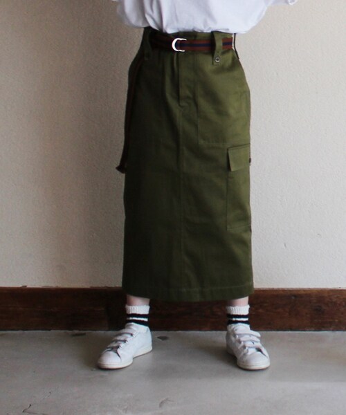 JOURNAL STANDARD LUXE(ジャーナルスタンダード ラックス)の「カーキ(スカート・カーキ/S/在庫あり/M/L)」の1枚目の写真