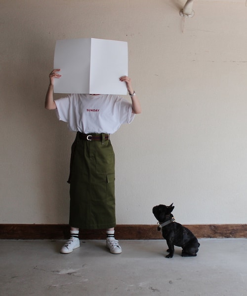 JOURNAL STANDARD LUXE(ジャーナルスタンダード ラックス)の「カーキ(スカート・カーキ/S/在庫あり/M/L)」の2枚目の写真