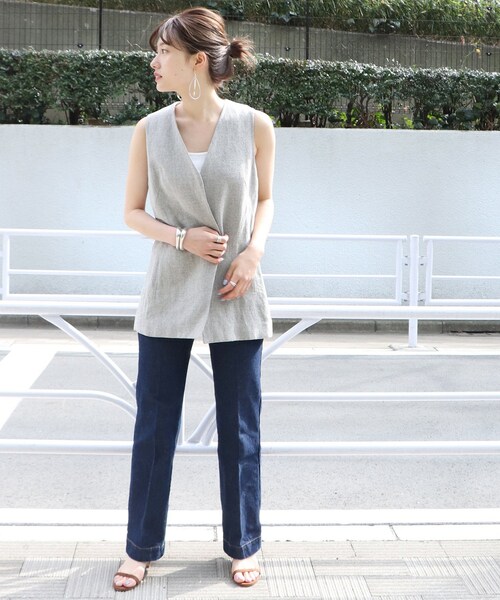plageプラージュSILK NEP ジャケット plage（プラージュ）の「《予約》Silk nep tweed ベスト