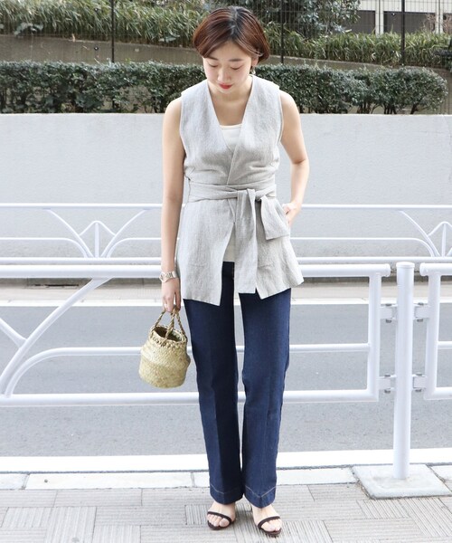 plage（プラージュ）の「《予約》Silk nep tweed ベスト
