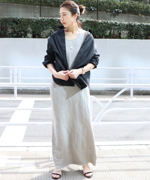 plage（プラージュ）の「《予約》Silk nep tweed ワンピース