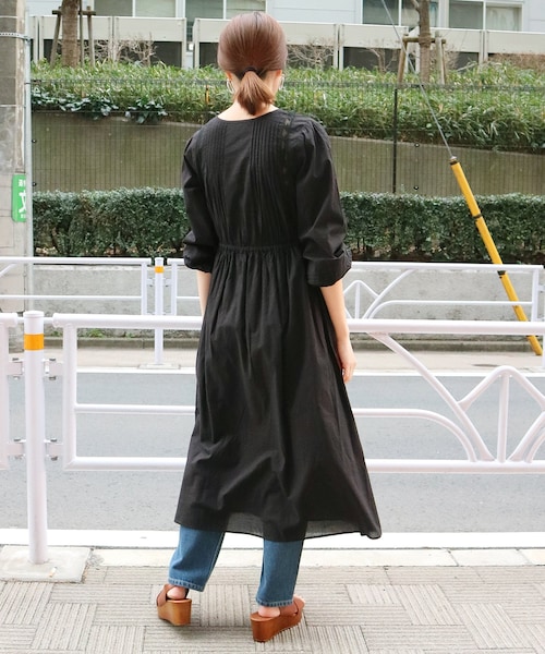 SLOBE IENA（スローブイエナ）の「《予約》レースピンタックワンピース 
