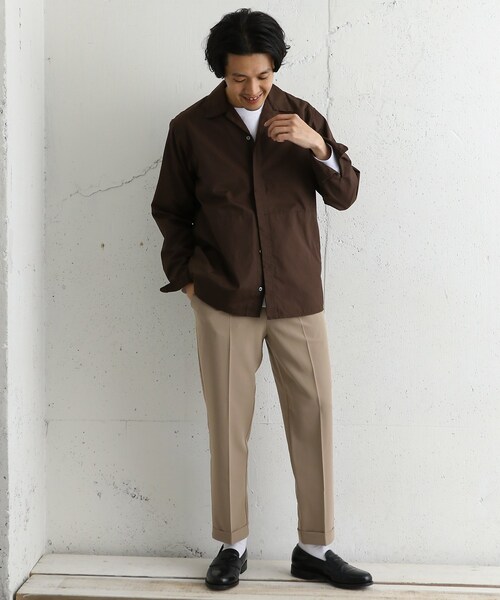 URBAN RESEARCH DOORS（アーバンリサーチドアーズ）の「ツイルストレッチトラウザー（パンツ・メンズ・Greige/Black・38/40）」の4枚目の写真