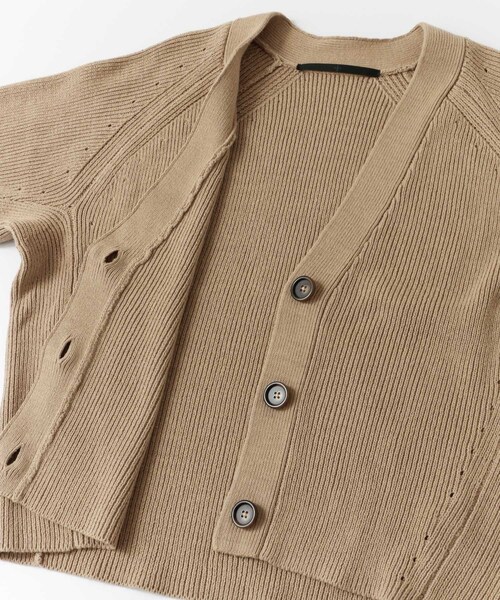 KBF+（ケービーエフプラス）の「KBF+ アイレットコクーンカーディガン（トップス・レディース・ORENGE RED/ICE GRAY/BEIGE/SAX・one）」の12枚目の写真