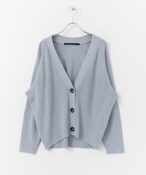 KBF+（ケービーエフプラス）の「KBF+ アイレットコクーンカーディガン（トップス・レディース・ORENGE RED/ICE GRAY/BEIGE/SAX・one）」の9枚目の写真