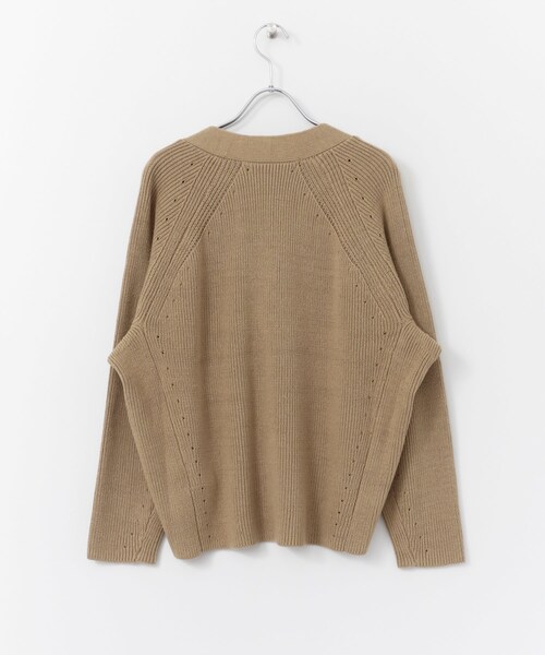 KBF+（ケービーエフプラス）の「KBF+ アイレットコクーンカーディガン（トップス・レディース・ORENGE RED/ICE GRAY/BEIGE/SAX・one）」の14枚目の写真