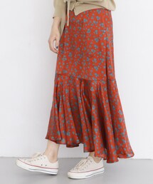 KBF | シアーストライプフラワースカート(スカート)