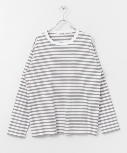 FORK&SPOON(フォークアンドスプーン)の「FORK&SPOON ボーダーロングスリーブTシャツ(トップス・メンズ・OFFxNVY/OFFxGRY・4/5)」の7枚目の写真
