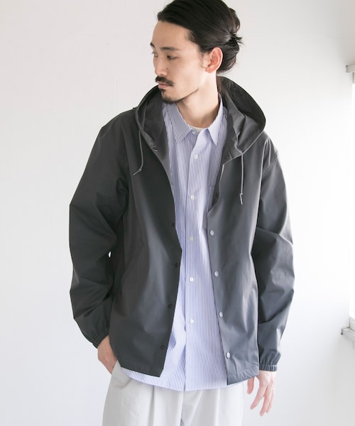 URBAN RESEARCH（アーバンリサーチ）の「move fitフーディーコーチジャケット（ジャケット/アウター・メンズ・NAVY/CCL/BLACK/BEIGE・M/L）」の3枚目の写真