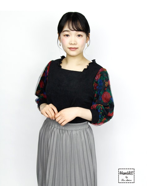 paravion（パラビオン）の「袖チュールスカーフトップス（）」 - WEAR