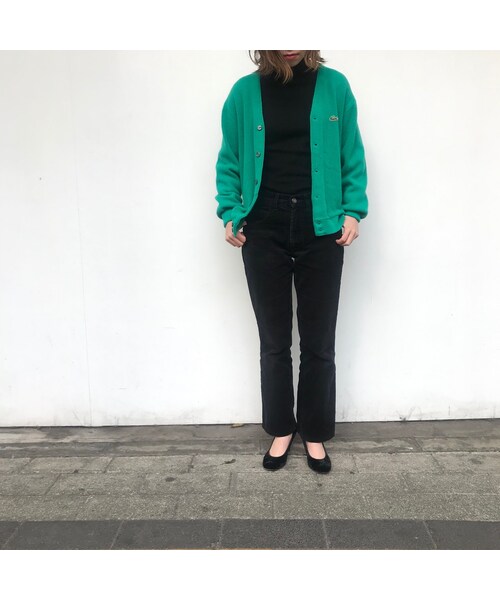 IZOD LACOSTEラコステ1970年代糸巻きタグ　アクリルカーディガン 20190325100234407_215.jpeg