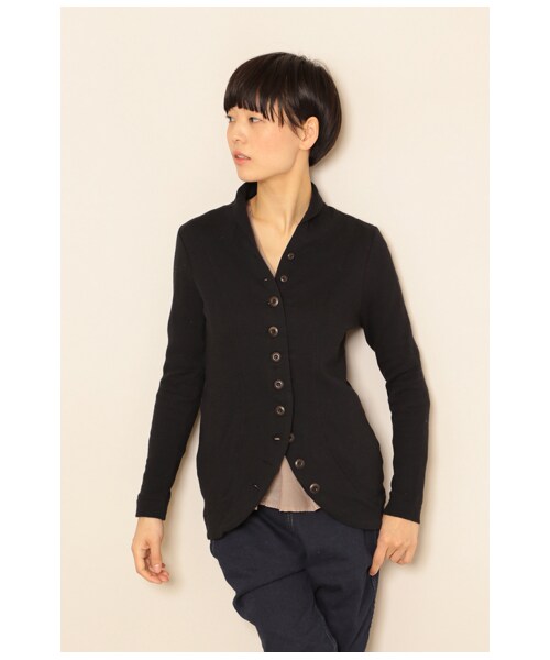 MERVEILLE H.（メルベイユアッシュ）の「コットン接結ショールカラージャケット（ジャケット/アウター・レディース・Lグレー/グレー/Dベージュ/黒・FREE）」の4枚目の写真