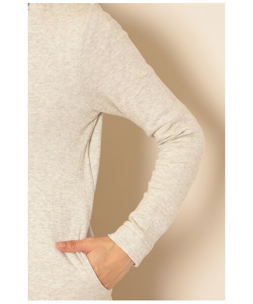 MERVEILLE H.（メルベイユアッシュ）の「コットン接結ショールカラージャケット（ジャケット/アウター・レディース・Lグレー/グレー/Dベージュ/黒・FREE）」の8枚目の写真