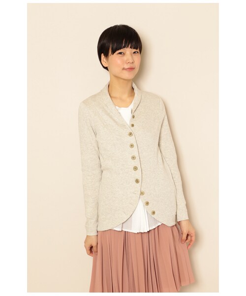 MERVEILLE H.（メルベイユアッシュ）の「コットン接結ショールカラージャケット（ジャケット/アウター・レディース・Lグレー/グレー/Dベージュ/黒・FREE）」の11枚目の写真