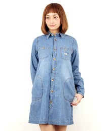 w closet | 7ozスラブ入りデニムシャツワンピース(ワンピース/ドレス)