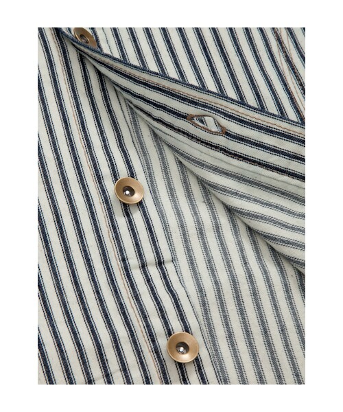 w closet(ダブルクローゼット)の「7ozスラブ入りデニムシャツワンピース(ワンピース/ドレス・レディース・ブルー/ヒッコリー/ネイビーヒッコリー・FREE)」の8枚目の写真