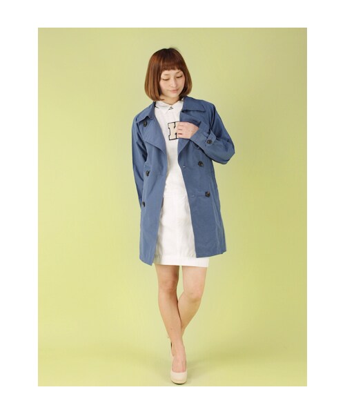 w closet（ダブルクローゼット）の「グログラントレンチコート（トップス・レディース・ベージュ/ネイビー・FREE）」の12枚目の写真
