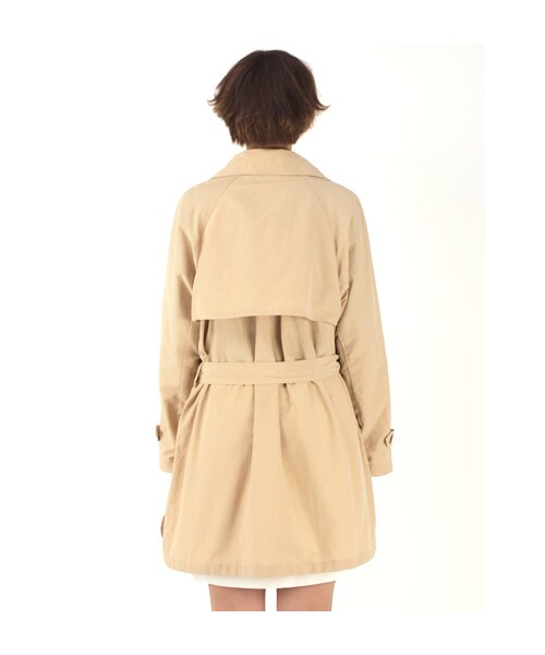 w closet（ダブルクローゼット）の「グログラントレンチコート（トップス・レディース・ベージュ/ネイビー・FREE）」の8枚目の写真