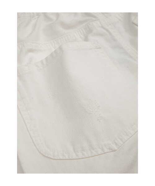 w closet（ダブルクローゼット）の「10ozダメージ加工ボーイフレンドホワイトデニムパンツ（パンツ・レディース・ホワイト・FREE）」の7枚目の写真