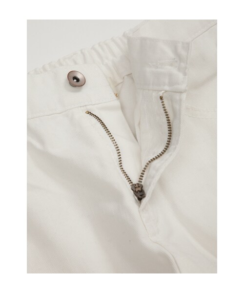 w closet（ダブルクローゼット）の「10ozダメージ加工ボーイフレンドホワイトデニムパンツ（パンツ・レディース・ホワイト・FREE）」の3枚目の写真