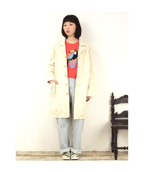 w closet（ダブルクローゼット）の「8ozヒッコリーマリンパンツ（パンツ・レディース・ブルー・FREE）」の11枚目の写真