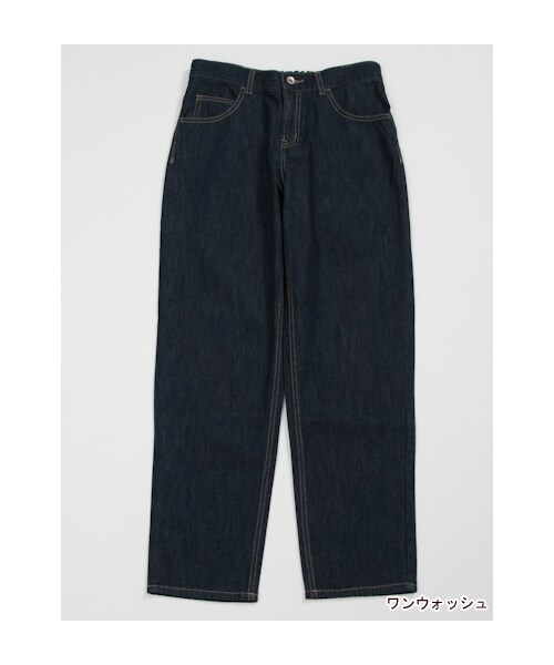 w closet（ダブルクローゼット）の「7.5OZスラブ入りボーイフレンドデニムパンツ（パンツ・レディース・ブルー/ワンウォッシュ・FREE）」の3枚目の写真