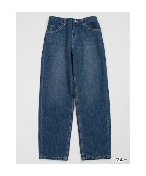 w closet（ダブルクローゼット）の「7.5OZスラブ入りボーイフレンドデニムパンツ（パンツ・レディース・ブルー/ワンウォッシュ・FREE）」の2枚目の写真