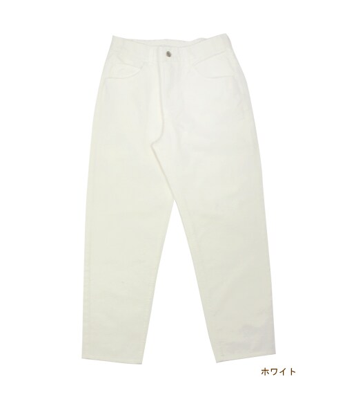 w closet（ダブルクローゼット）の「7ozスラブ入りボーイフレンドホワイトデニムパンツ（パンツ・レディース・ホワイト・FREE）」の2枚目の写真