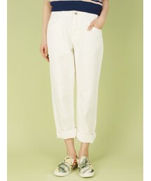 w closet | 7ozスラブ入りボーイフレンドホワイトデニムパンツ(パンツ)