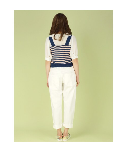 w closet（ダブルクローゼット）の「7ozスラブ入りボーイフレンドホワイトデニムパンツ（パンツ・レディース・ホワイト・FREE）」の7枚目の写真