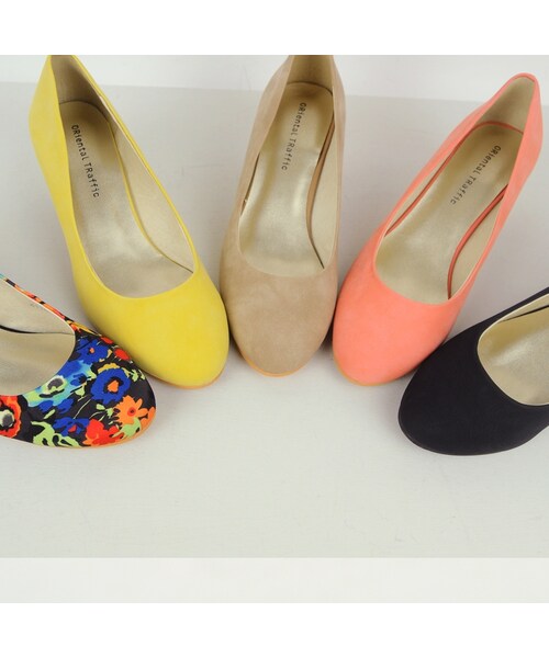 ORiental TRaffic(オリエンタルトラフィック)の「プレーンパンプス(その他・レディース・ベージュ/ブラック/ピンク/レインボー/イエロー・34/35/36/37/38/39/40/41/42)」の6枚目の写真