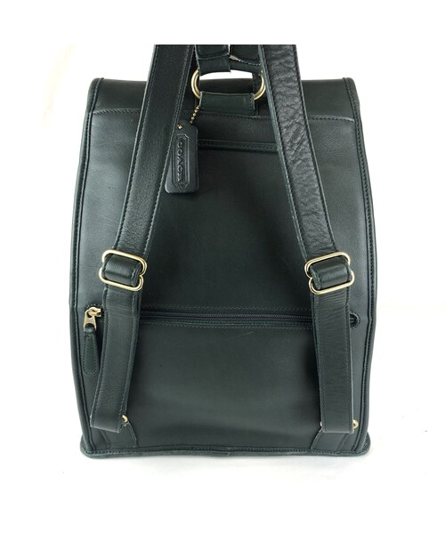 coach vintage オールドコーチ リュック レザー グリーン STORES.jp（ストアーズドットジェーピー）の「COACH コーチ