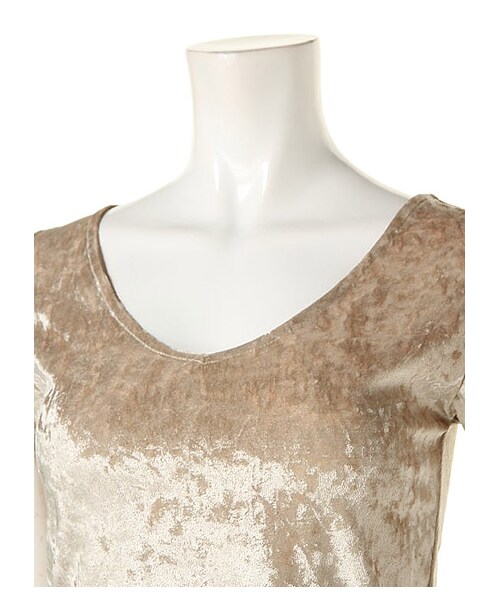 FIG&VIPER（フィグアンドバイパー）の「ベロアショートTOP（トップス・レディース・グレー/ピンク/パープル/ホワイト・FREE）」の7枚目の写真