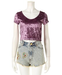 FIG&VIPER | ベロアショートTOP(トップス)