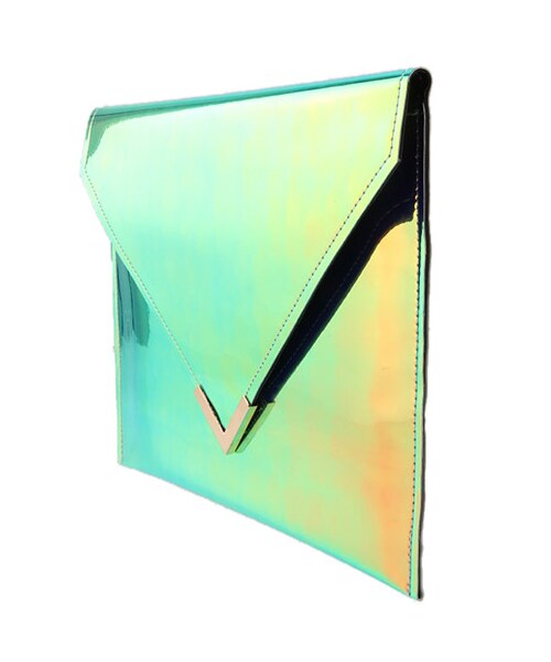 FIG&VIPER（フィグアンドバイパー）の「レインボークラッチ（バッグ・レディース・グリーン/ピンク・FREE）」の5枚目の写真