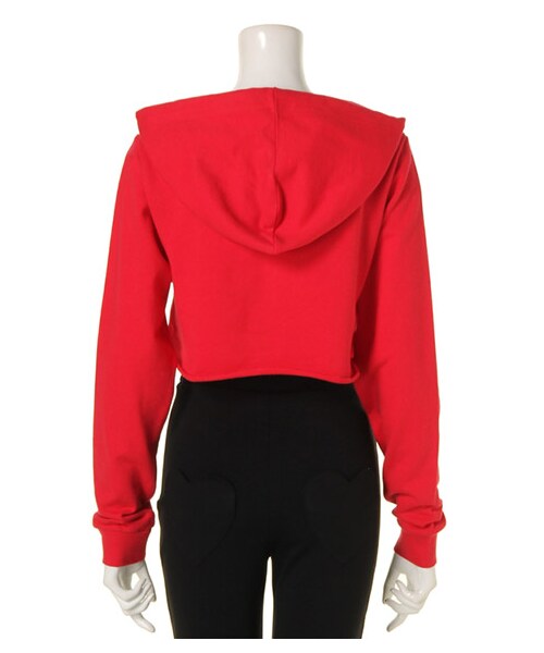 FIG&VIPER（フィグアンドバイパー）の「ショートフーディ SO LAME（トップス・レディース・ブラック/ライトブルー/ライトピンク/レッド/ホワイト・FREE）」の6枚目の写真